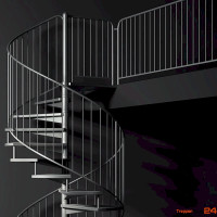 Spindeltreppe Glicine SL Ø 140 cm