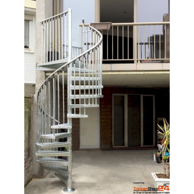 Spindeltreppe Mughetto Zink Ø 100 cm