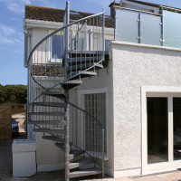 Spindeltreppe Glicine Zink Ø 240 cm