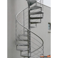 Spindeltreppe Gladiolo Zink Ø 170 cm