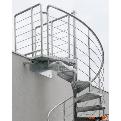 Spindeltreppe Gladiolo Zink Ø 210 cm