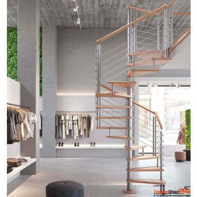 quadratische Spindeltreppe Ginestra G 110 x 110 cm