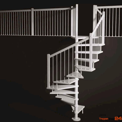 quadratische Spindeltreppe Ginestra G 170 x 170 cm