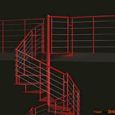 quadratische Spindeltreppe Ciclamino G Quadra 100 x 100 cm