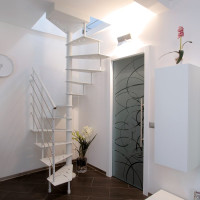 quadratische Spindeltreppe Ciclamino G Quadra 160 x 160 cm
