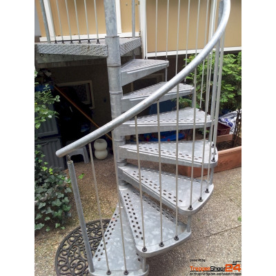 Spindeltreppe Camelia Zink Ø 240 cm