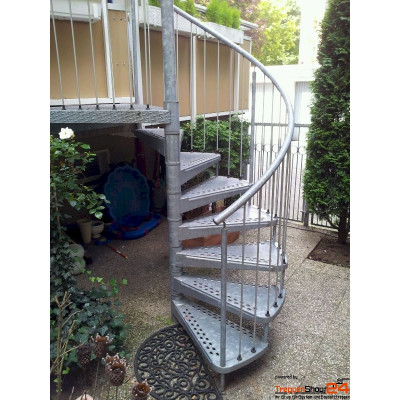 Spindeltreppe Camelia Zink Ø 240 cm