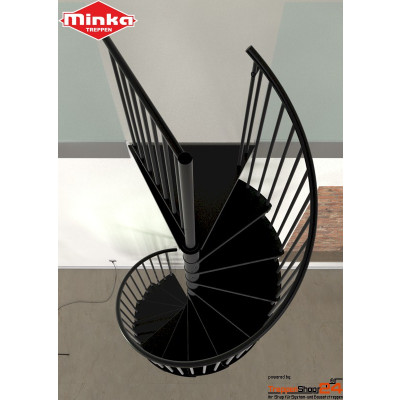 Spindeltreppe Rondo Smart Ø 140 cm